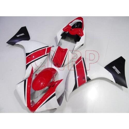 Bodywork YZF1000 R1 2012 - 2014 Red White Black Fairings for YAMAHA YZFR1 12 13 Abs Fairing YZF1000 R1 12 13 no paint