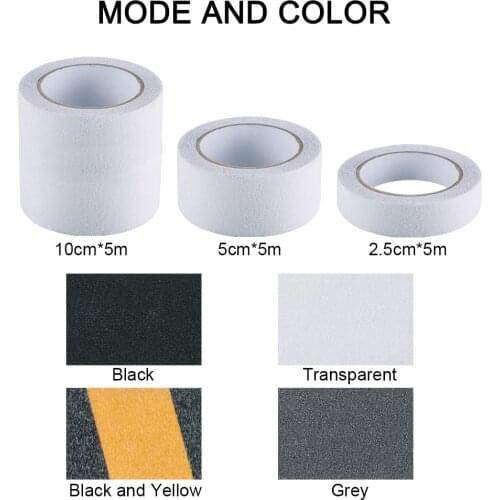 Non Slip Safety Grip Tape Strong Adhesive Safety Traction Tape PVC Warning Tape Stairs Floor Anti-Slip Indoor/Outdoor Stickers
