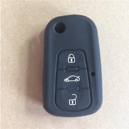 Silicone rubber car key case cover for MG MG3 MG5 MG6 MG7 GT GS FOR Roewe 350 360 750 W5 3button CAR KEY