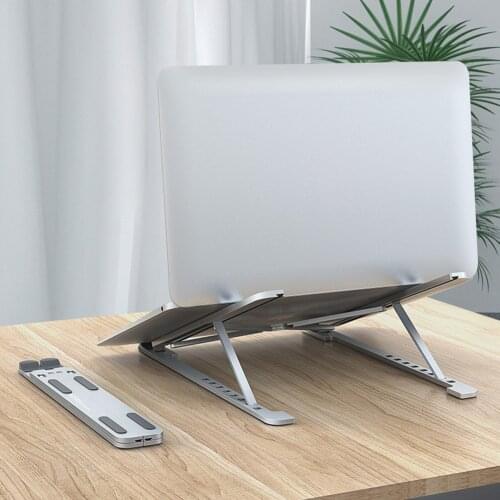 Folding Laptop Stand Adjustable Aluminum Alloy Portable Notebook Holder For Macbook Pro Support Lifting Cooling Laptop Holder
