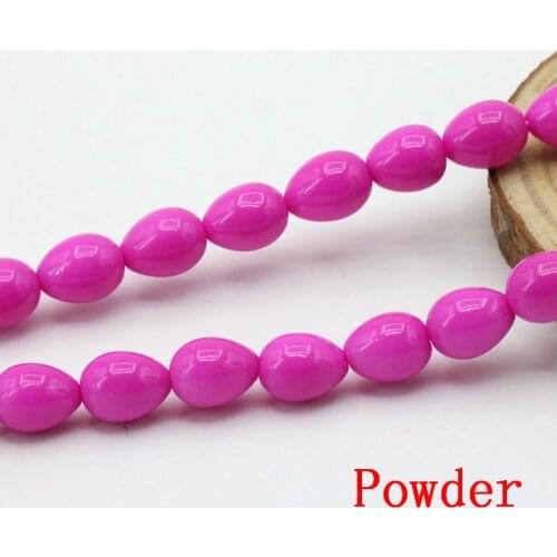 Glass pearl water drop shape 7x9mm loose beads 15 inch DIY six colors to choose from women wholesale jewelry Fashion style