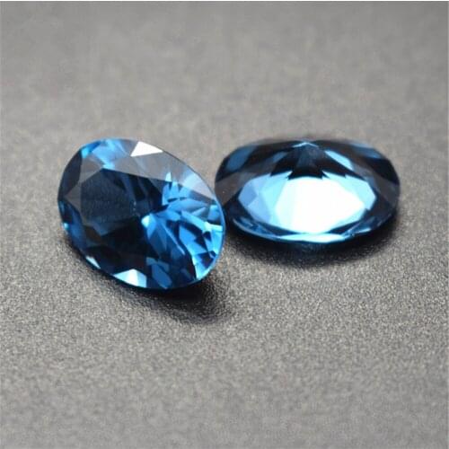 Light Blue Spinel Oval Faceted Gemstone Egg Shape Blue Spinel Gem Multiple Sizes to Choose C08L