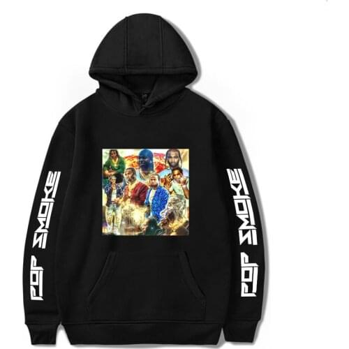 Hot R I P Pop Smoke Sweatshirt Men/Women Fashion Popular Hip Hop Hoodie Print Pop Smoke Mens Hoodies Casual Pullovers Clothes