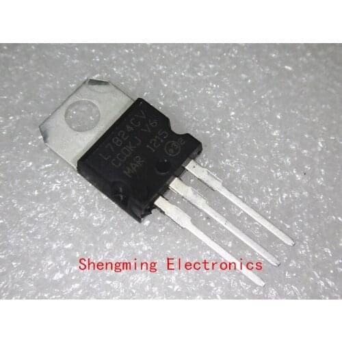 10pcs L7824CV L7824 LM7824 TO-220 24V transistor