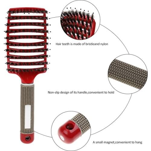 Care Pure Natural Women girls’ Hair Scalp Massage Comb Brush Comb Brush Hairbrush Newborn Hair Brush Infant Comb Head Massager