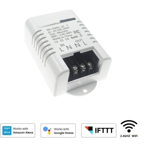 Smart wifi switch supports alexa/Google voice control lamp remote control Smart switch