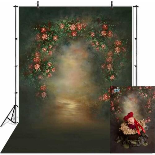 Old master oil painting flower vintage classic backdrop for photography studio portrait floral photo background studio computer