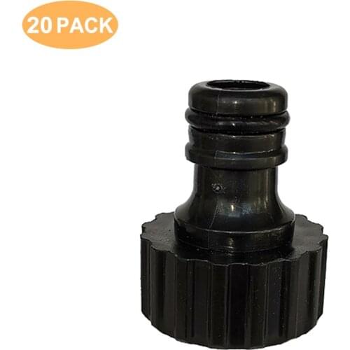 20Pcs 3 / 4-inch female European standard connector garden agricultural water pipe quick connector micro irrigation system