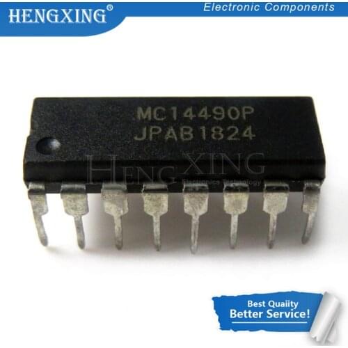5pcs/lot MC14490P DIP-16 MC14490 DIP16 MC14490PG DIP chip New Original In Stock