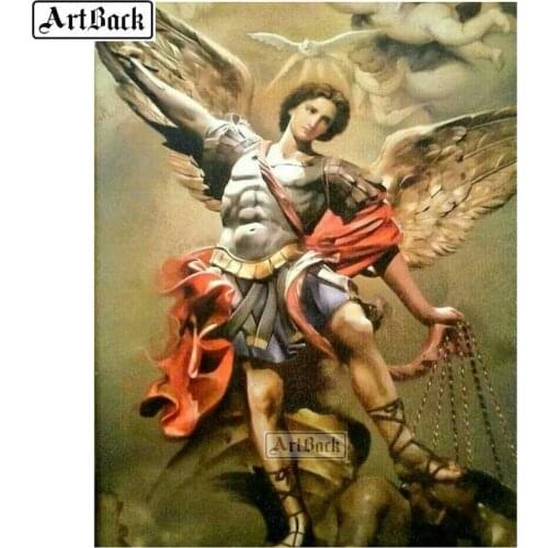 5d diy diamond painting angel full square diamond mosaic portrait 3d diamond embroidery crafts