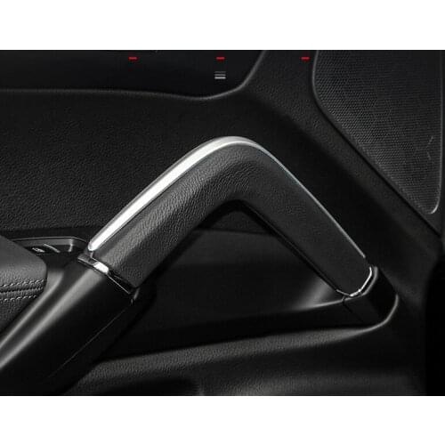 Car Styling Central Armrest box trim strips Inner Handrails decoration sequins cover 3D Stickers for Porsche Cayenne accessories