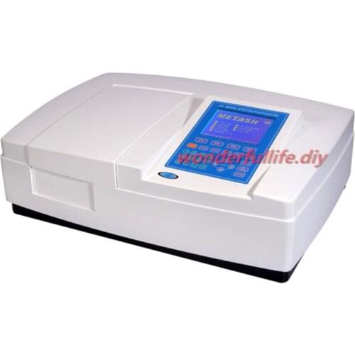 Large LCD display UV-8000S Double Beam Ultraviolet/Visible Spectrophotometer Wavelength Range 190-1100nm Bandwidth 0.5/1/2/4nm