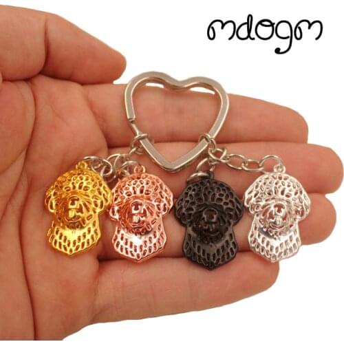 Lagotto Romagnolo Dog Animal Cute Gold Silver Plated Keychain For Bag Car Women Men Girls Boys Love Jewelry K154