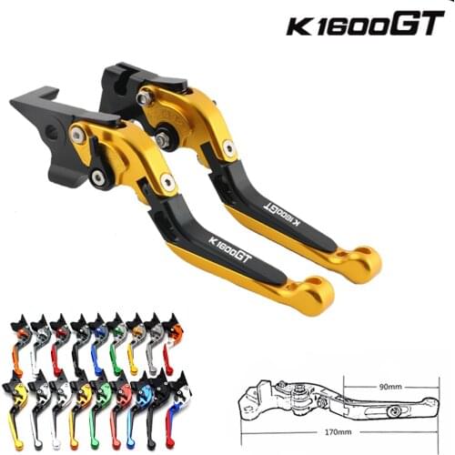 For BMW K1600GT / GTL K1600GTL 2017 2018, Motorcycle CNC Aluminum Brake Clutch Levers, K 1600 K1600GT Adjustable Folding Lever