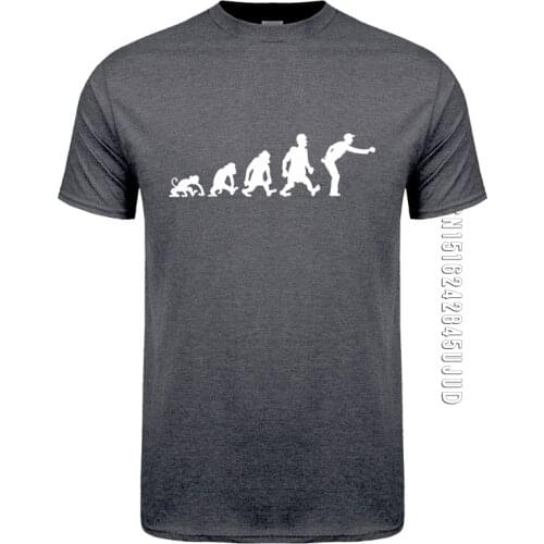Evolution of Petanque T Shirt O Neck Cotton Cool Funny petanque boule T-shirts Men Clothing
