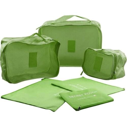 6 Pcs Travel Home Clothes Quilt Blanket Storage Bag Set Shoes Partition Tidy Organizer Wardrobe Suitcase Pouch Packing Cube Bags