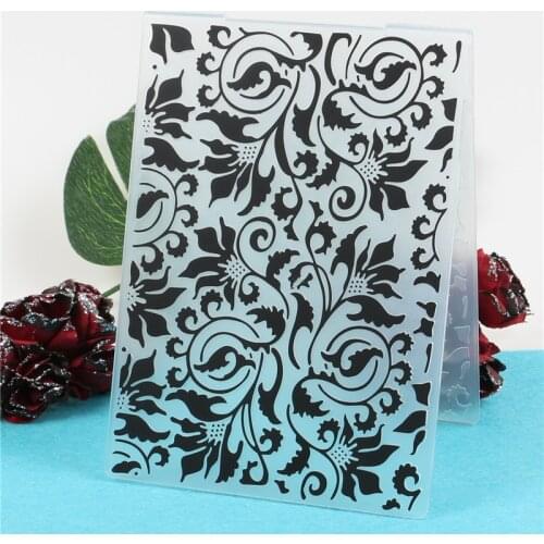 Lace Flowers Plastic Template Embossing Folder For Scrapbooking Photo Album Greeting Card Gift Box Making