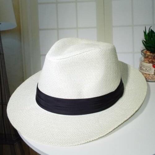 European and American wholesale Retro Womens Mens Summer Straw Beach Wide Brim Cowboy Western Cowgirl Hat Hollow Out Wood cap