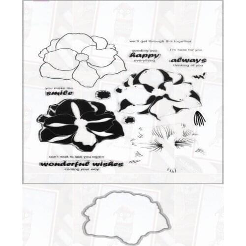 Amaryllis Metal Cutting Dies and Stamps Scrapbooking Craft Die Cut Stencil Card Make Mould Sheet Decor Template Stamps And Dies