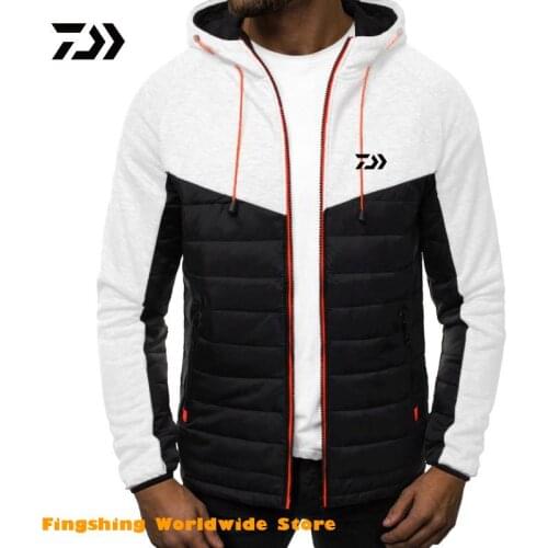2020 Autumn Winter Hoodied Mens Sweatshirts Men DAIWA Fishing Clothing Men Sportswear Zipper Sweatshirts Men Fishing Jackets