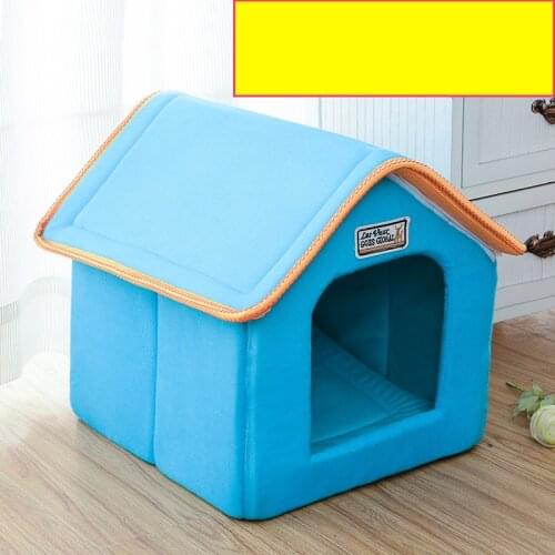 Soft Winter Warm Pet Dog House Bed Mat Dog Puppy Foldable Sofa Cushion Kennel Nest Dogs Cats Bed For Small Medium Dogs