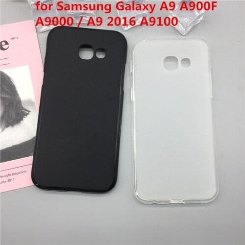 Case Soft Silicon Phone Para for Samsung Galaxy A9 A900F A9000 / A9 2016 A9100 Luxury TPU Fundas Cover Shell Black Cases Coque