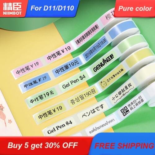 {Buy 5 get 30% OFF}Niimbot D11/D110 Label Sticker for Portable Pocket Label Printer Bluetooth WirelessThermal Label Printing