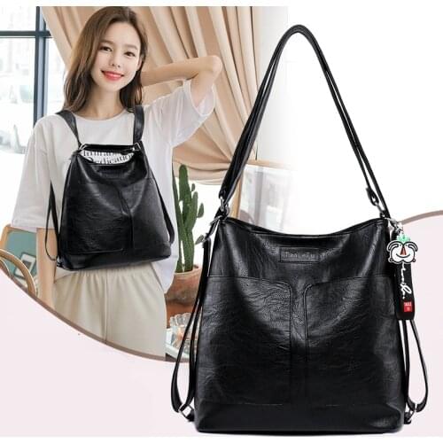 2021 New Designer Multi-pocket Crossbody Backpack Shoulder Bags For Women Multifunction Soft Leather Luxury handbags Women bag