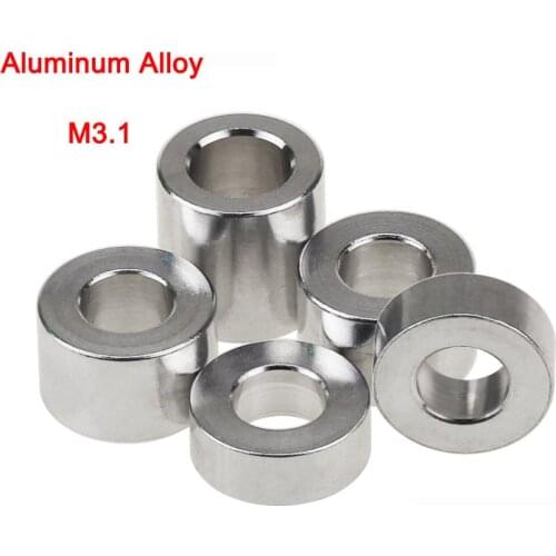 New Aluminum Alloy Spacers Aluminum colour Round Standoff Support Washer Sleeve For Airplane Car Model M3.1