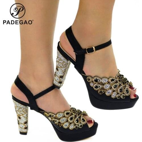 New Arrival Italian Women Wedding Shoes African Dress Women Italian Sandals Pumps Shoe for African Wedding Low Heels Party Pumps