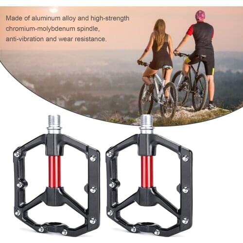 Bicycle Pedal With Reflector Sheet Anti-skid Pins Anti-vibration Road Bike Pedal Cycling Supplies Bicycle Accessories