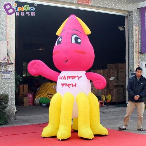 Customized 3M high inflatable octopus cartoon promotional digital print blow up octopus model for decoration inflatable toy