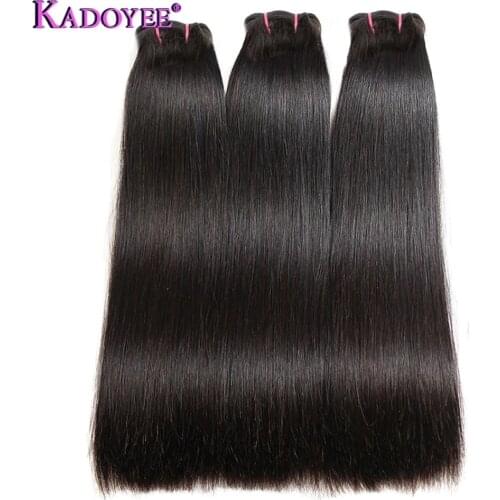 Human Hair Natural Wavy Bundles Funmi Hair Weaving Straight Hair Bundles 1/3/4Pcs Brazilian Remy Hair Extensions For Black Women