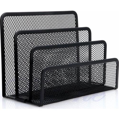 Mesh Letter Sorter Mail Document Tray Desk Office File Organiser Business Black Dropshipping