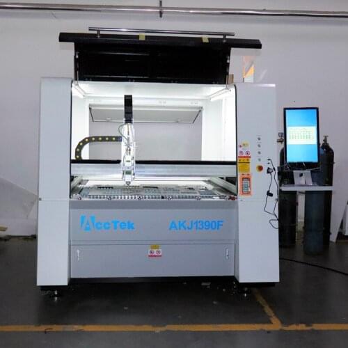 Acctek 1000W Fiber Laser Cutting Machine Sheet Metal Made In China Cnc Fiber Metal Cutter Akj1390F