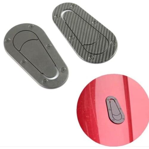 Universal Car Carbon Fiber Sticker for Hood Lock Racing Bonnet Decorative Hood Scoop Stickers for BMW Nissan AMG Mustang