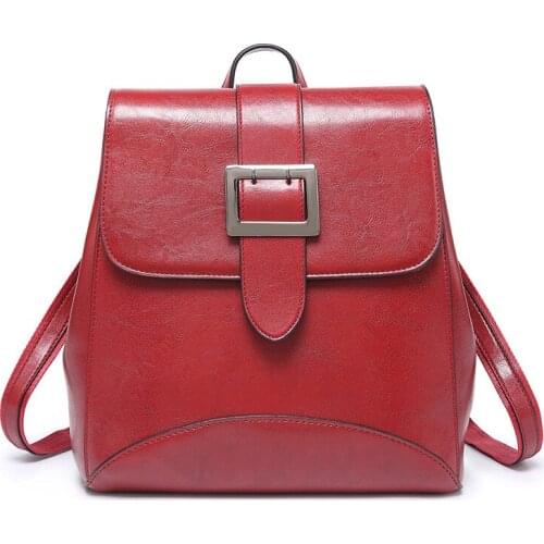 Female backpack Travel Backpack School high quality leather women backpack Computer Shoulder Bags Multifunctional Bag C1295