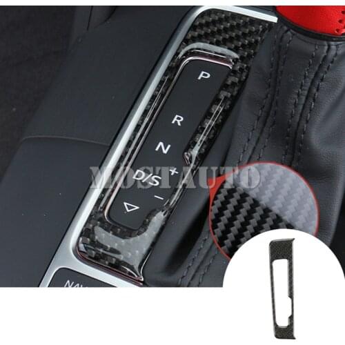 For Audi A3 S3 Carbon Fiber Console Gear Box Display Screens Cover 2014-2019 1pcs Car Accessories Interior Car Decor
