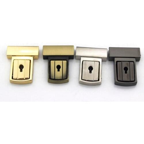 1pcs Metal Tongue Lock Fashion Durable Push Lock For DIY Handbag Bag Purse Luggage Hardware Closure Bag Parts Accessories