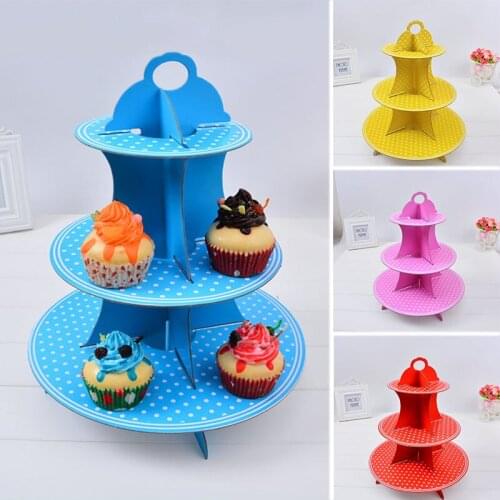 3 Tiers Cupcake Display Rack Sweets Candy Cupcake Tray Wedding Birthday Party Cake Display Holder Cake Decorating Tools