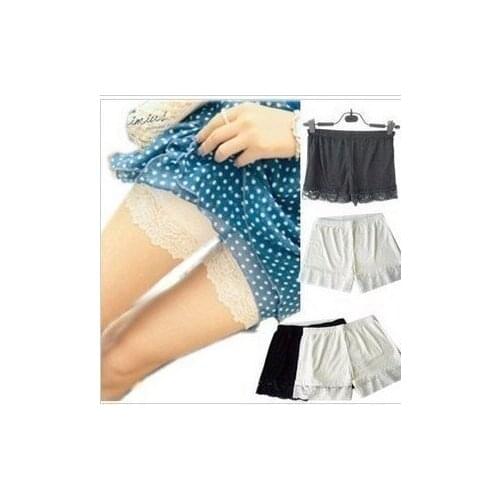 5 Pcs/lot New Safety Pants Modal Sexy Charming Style White Black Elegant Lace useful Women Lady Breathable Fabric Boyshort Mix
