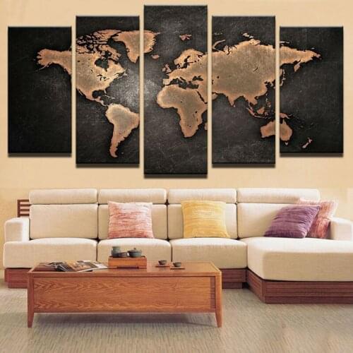Diy 5pcs Black world world Map diamond painting crystal diamond embroidery full spuare&round crystal painting cross stitchsets