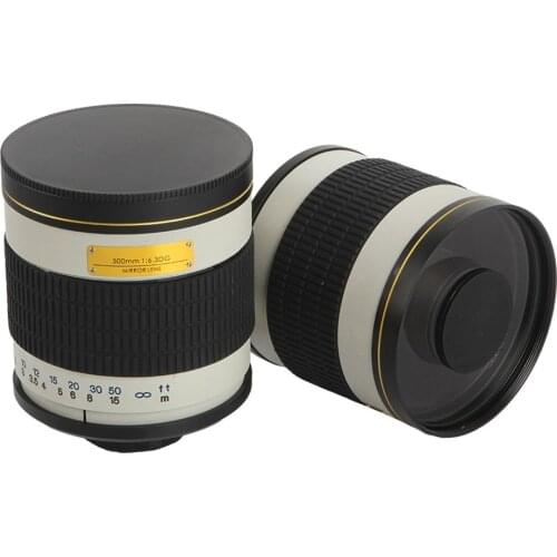 500mm F/6.3 Manual Camera Telephoto Mirror Lens + T2 Mount Adapter Ring for Canon Nikon Pentax Olympus Sony A6500 A7RII GH5 DSLR