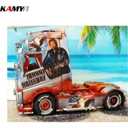 Diamond painting star singer johnny hallyday cross stitch 5D diy Rhinestones full embroidery crafts DD