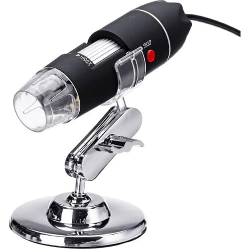 Professional USB Digital Microscope 1000X 8 LED Electronic Microscope Endoscope Zoom Camera Magnifier Camera With Lift Stand