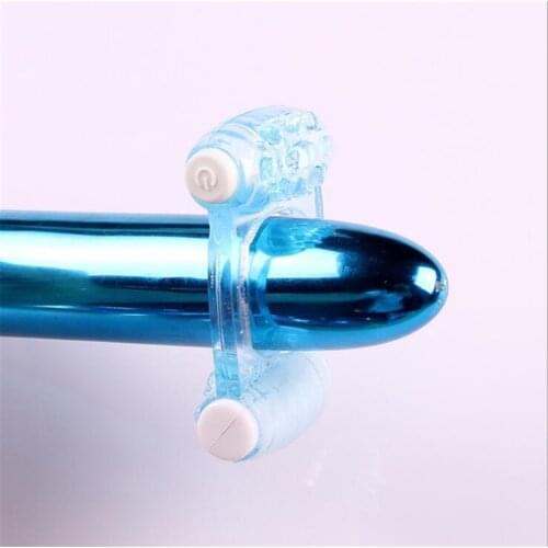 Double Vibrator New Dual Ring,Jelly Vibrating Cock Ring, Penis Rings,Sex Toys for Man,Sex Products, Adult Toy Sex Toy ST172