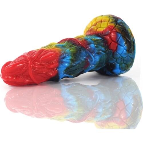 Graffiti G Spot Dildo Anal Toys Thick 6 cm Butt Masaager For Women Men Stimulator Fake Strapon Penis With Suction Cup Sex Shop