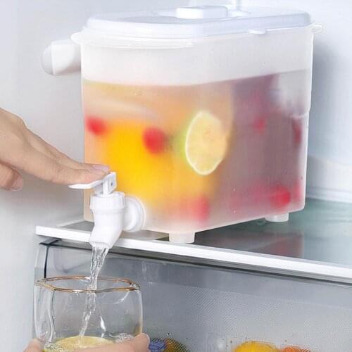 HOT 3.6L Water Jug With Tap Cold Kettle Summer Household Lemonade Jug Drinkware Heat Resistant Pitcher Juice Decanter For Water