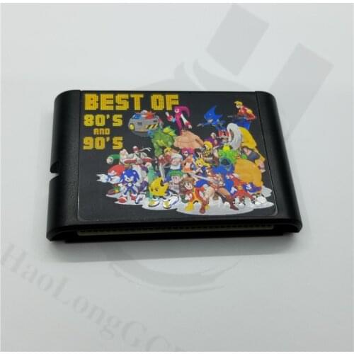 Newest version for sega md 16 bit game cartridge for mega drive video game console games card with 196 free games