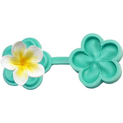 Plum Bossom Flower Silicone Soap Chocolate Mold Fondant Cake Decorating Baking Tool Gateau Cupcake Toppers